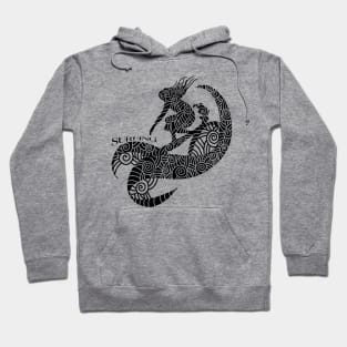 Girl surfing Hoodie